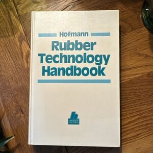 Rubber Technology Handbook by Werner Hofmann Ex-Library Marking Stamp‎ Inside